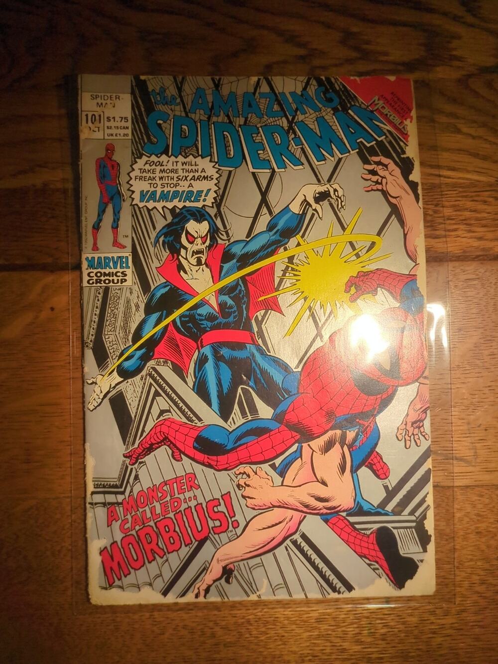 Amazing Spider-Man #101 Silver-Ink Facsimile Edition First Appearance of Morbius